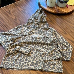 Love Streak Leopard Print Hoodie